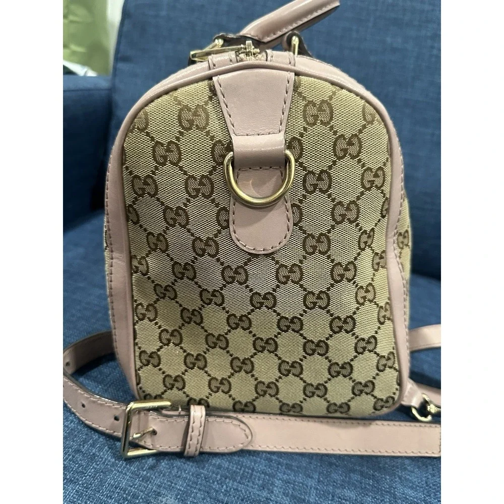 Authentic Pink Gucci Boston Bag